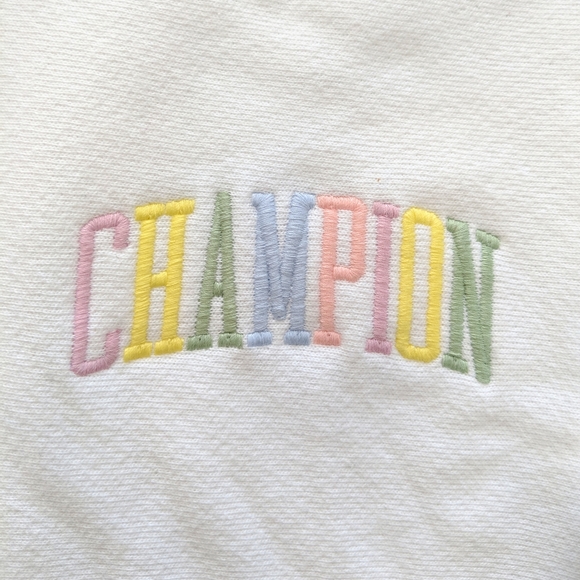 Champion Pastel Reverse Weave Hoodie Sweatshirt M - Picture 6 of 8